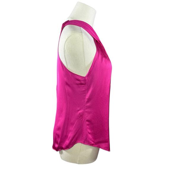 A.L.C. Fuchsia Silk Blend Halter Top Career Layering Date night | Women’s Size 2 - Picture 5 of 13